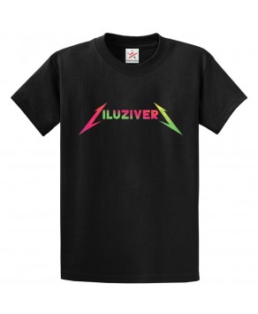 Iluziver Classic Unisex Kids and Adults Fan T-Shirt for Music Fans